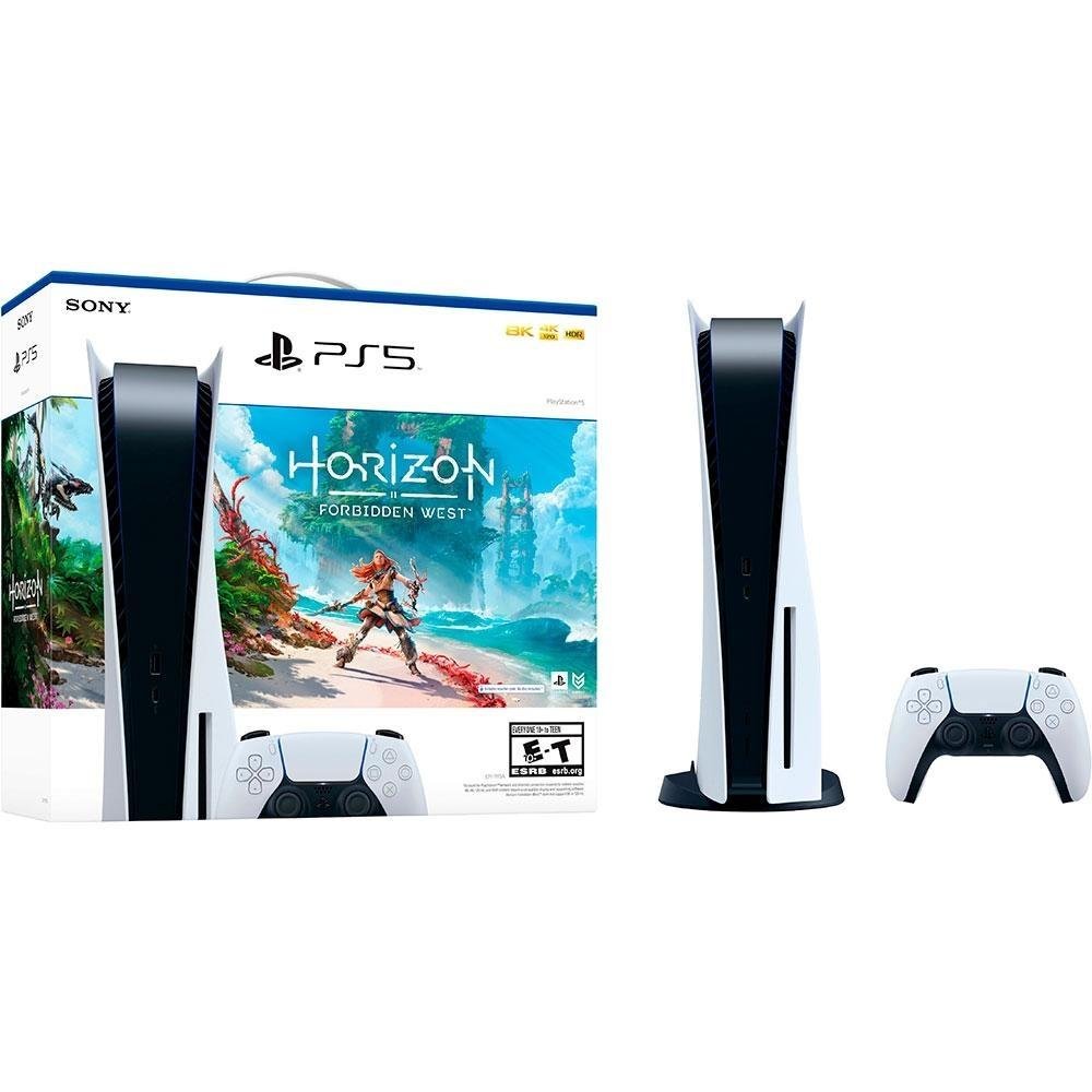 Imagem 8 de 9 do produto Console Sony Playstation 5 + Horizon Forbidden West + Jogo Demon's Soul's PS5 + Jogo Marvel's Spider-Man: Miles Morales PS5