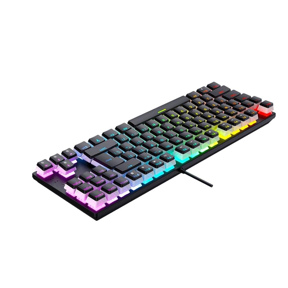 Teclado Mecânico Gamer Force One Keyboard Avro Pro, RGB, Switch Outemu Red, USB, Preto Teclado Mecânico Gamer Force One Keyboard Avro Pro, RGB, Switch Outemu Red, USB, Preto