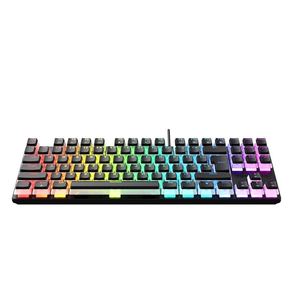 Teclado Mecânico Gamer Force One Keyboard Avro Pro, RGB, Switch Outemu Red, USB, Preto Teclado Mecânico Gamer Force One Keyboard Avro Pro, RGB, Switch Outemu Red, USB, Preto