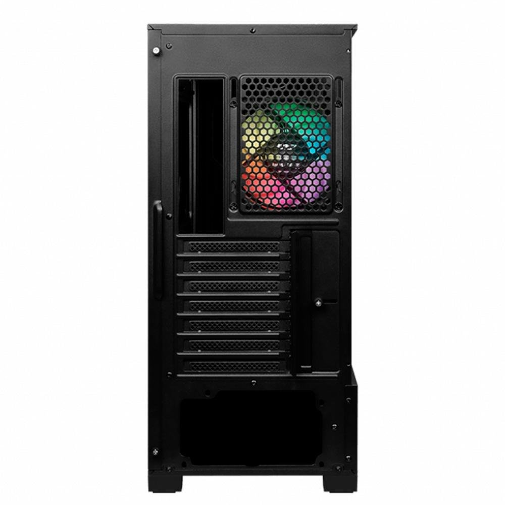 Imagem 5 de 5 do produto Gabinete Gamer MSI Mag Forge, 1x Fan ARGB, Vidro Lateral Temperado, Preto - 111R