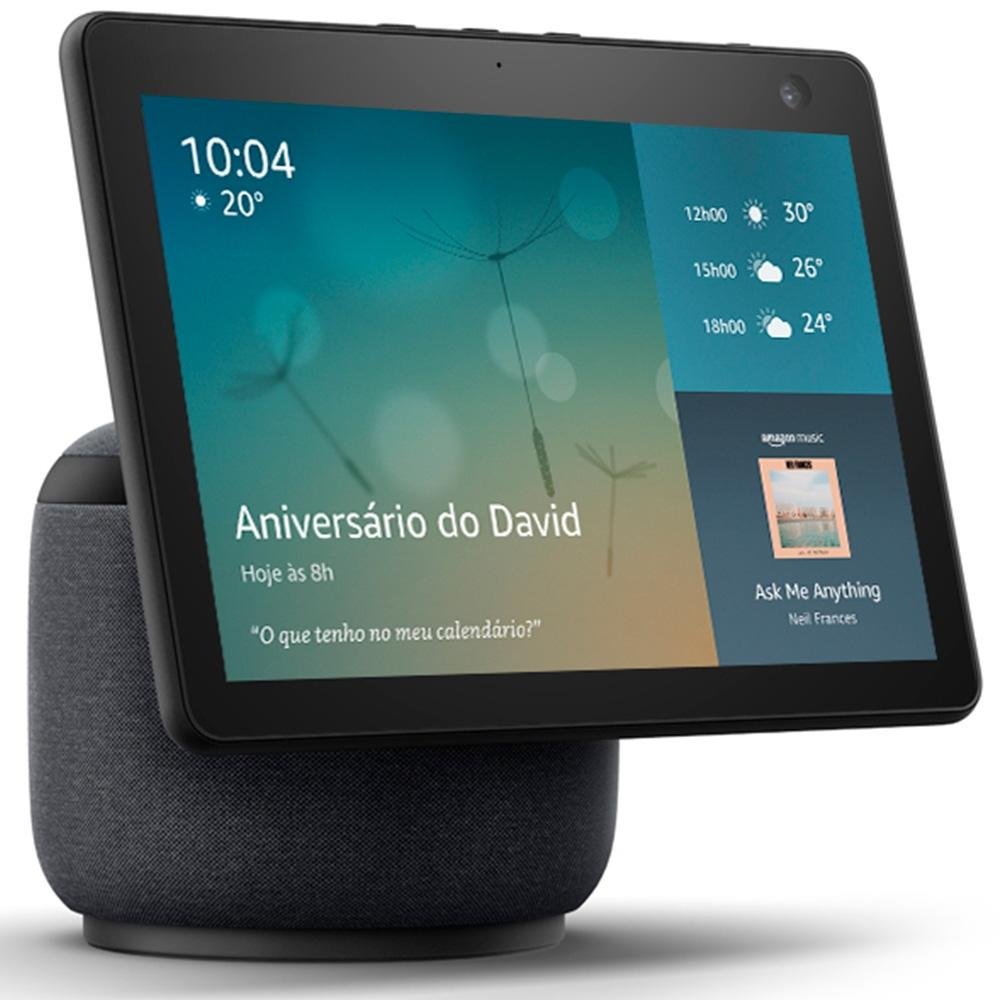Echo Show 10 (2ª Geração) Amazon, Preto | KaBuM!