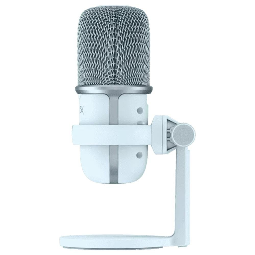 Microfone Gamer HyperX SoloCast Podcast, USB Gaming, PC, PS5, PS4, Mac, Redução de Ruídos, Branco - 519T2AA