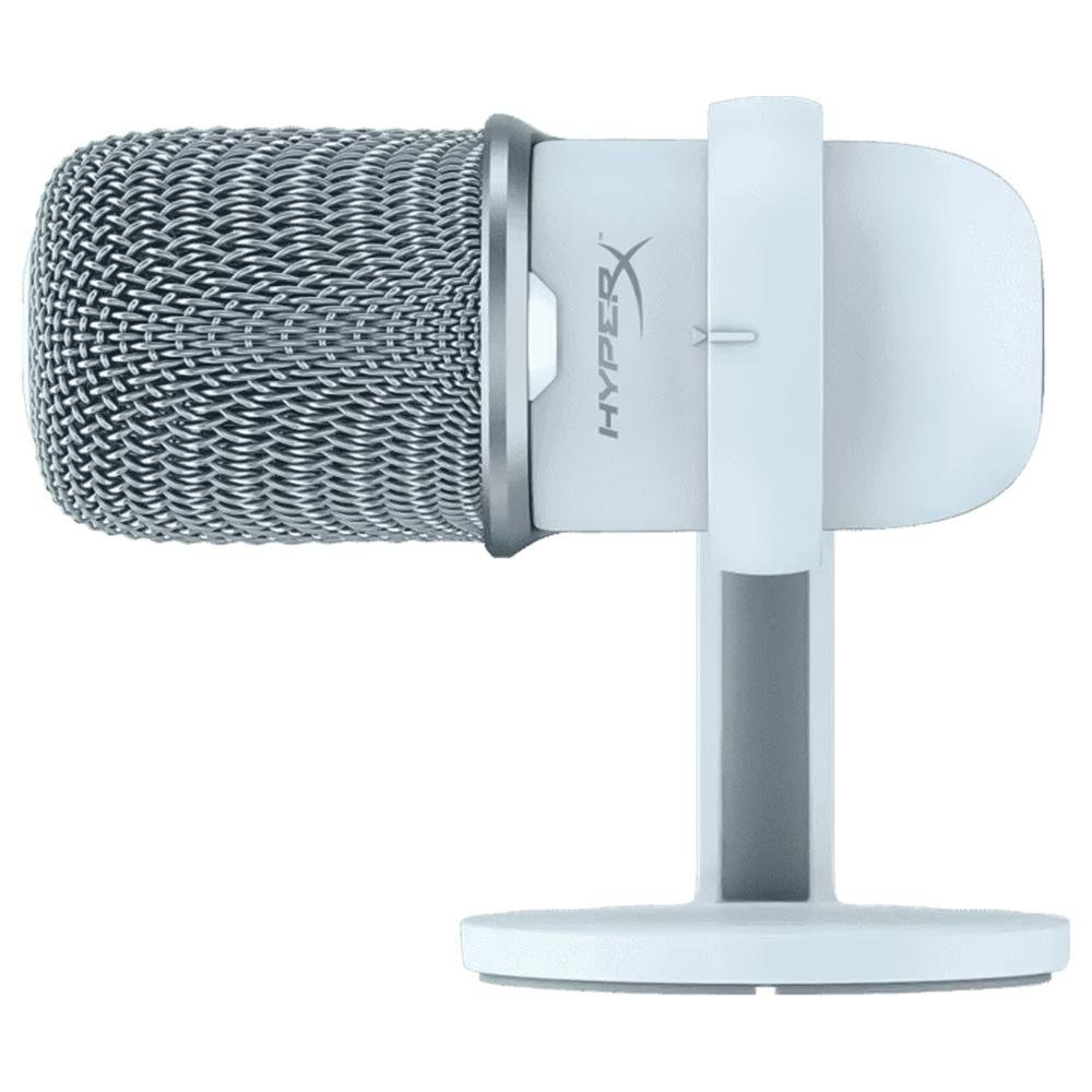 Microfone Gamer HyperX SoloCast Podcast, USB Gaming, PC, PS5, PS4, Mac, Redução de Ruídos, Branco - 519T2AA