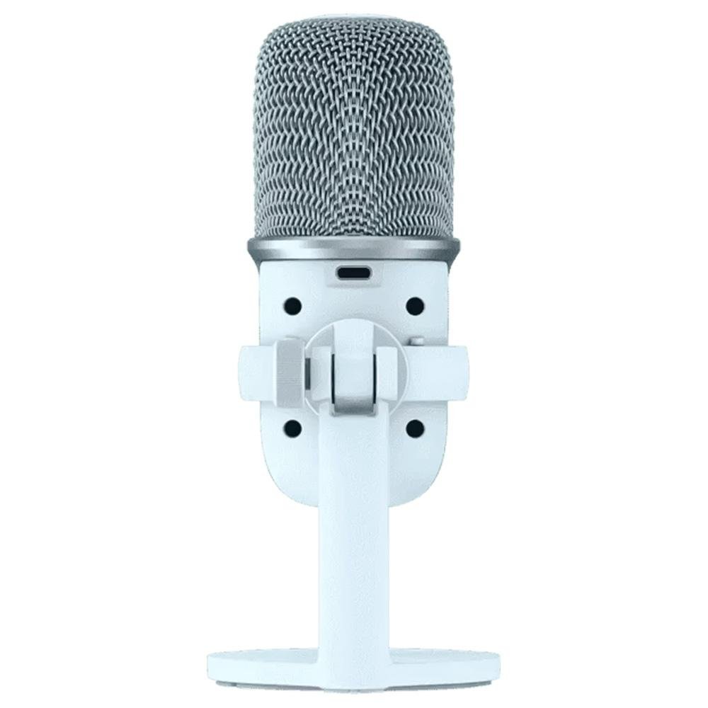 Microfone Gamer HyperX SoloCast Podcast, USB Gaming, PC, PS5, PS4, Mac, Redução de Ruídos, Branco - 519T2AA