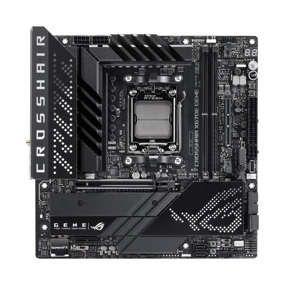 Imagem 4 de 8 do produto Placa-Mãe ASUS Rog Crosshair X670E Gene, AMD X670, AM5, DDR5, Wi-Fi, Preto - 90MB1B80-M0EAY0