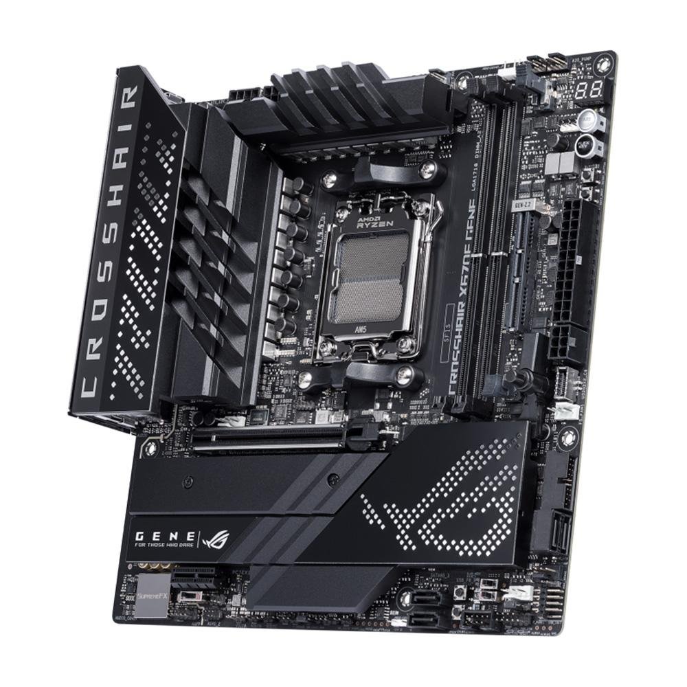 Imagem 6 de 8 do produto Placa-Mãe ASUS Rog Crosshair X670E Gene, AMD X670, AM5, DDR5, Wi-Fi, Preto - 90MB1B80-M0EAY0