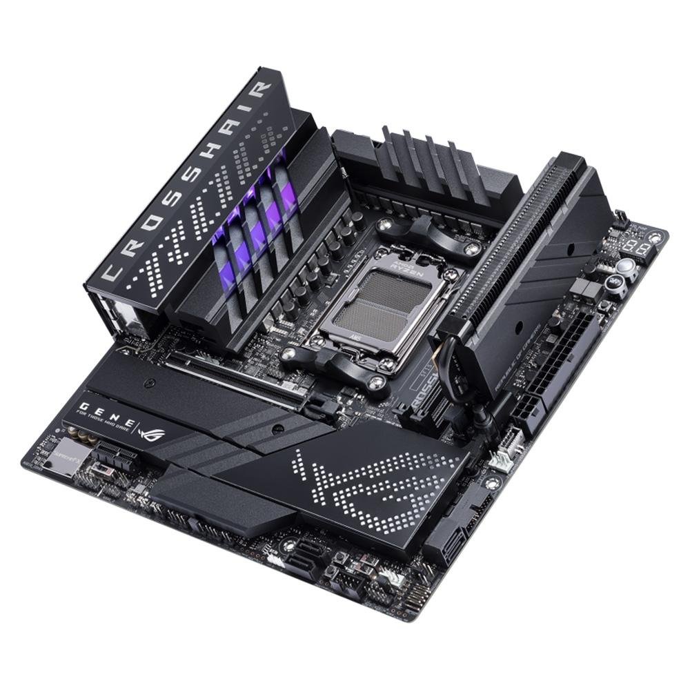 Imagem 3 de 8 do produto Placa-Mãe ASUS Rog Crosshair X670E Gene, AMD X670, AM5, DDR5, Wi-Fi, Preto - 90MB1B80-M0EAY0