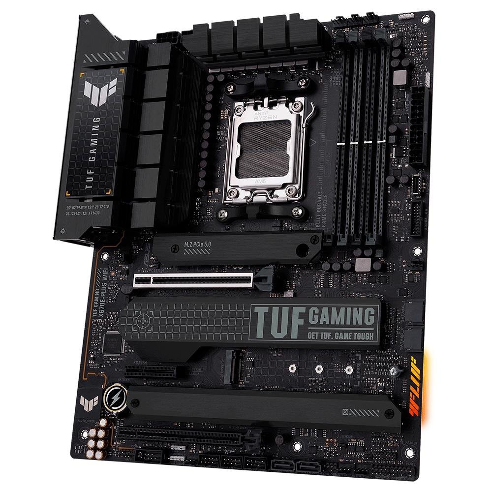 Imagem 3 de 5 do produto Placa-Mãe ASUS TUF Gaming X670E-Plus Wi-Fi, AMD X670, AM5, DDR5, Preto - 90MB1BK0-M0EAY0