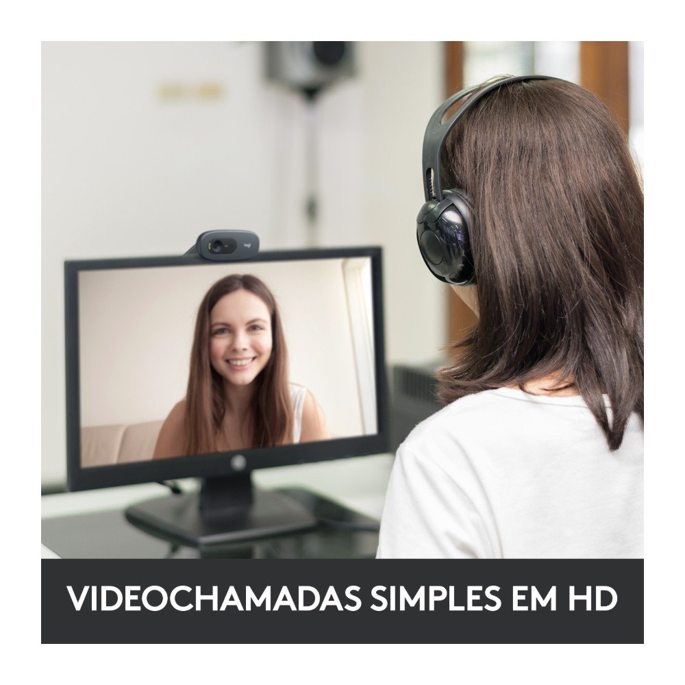 Webcam HD ( Balão.info) C270, 720p, 30 FPS, Microfone Integrado, USB 2.0 - 960-( Balão.info - view 3