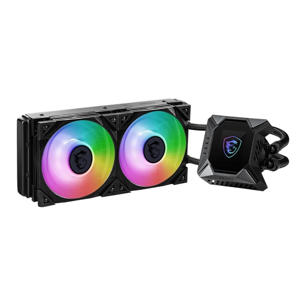 Imagem 2 de 5 do produto Water Cooler MSI MPG Coreliquid, RGB, 240mm, AMD/Intel, Preto - K240 V2
