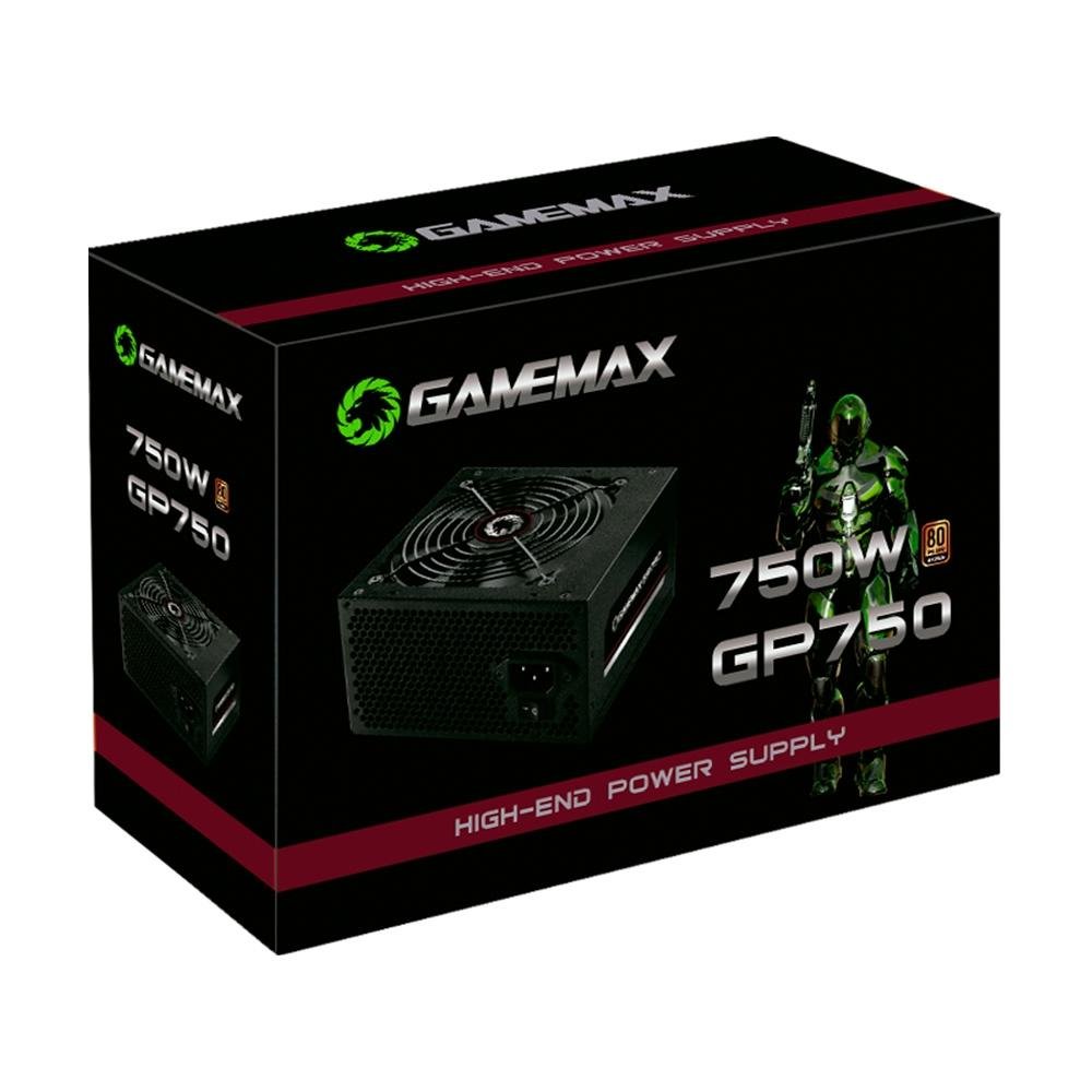 Fonte Gamemax GP750, 750W, 80 Plus Bronze, PFC Ativo, Com Cabo, Preto - GP750 - view 5