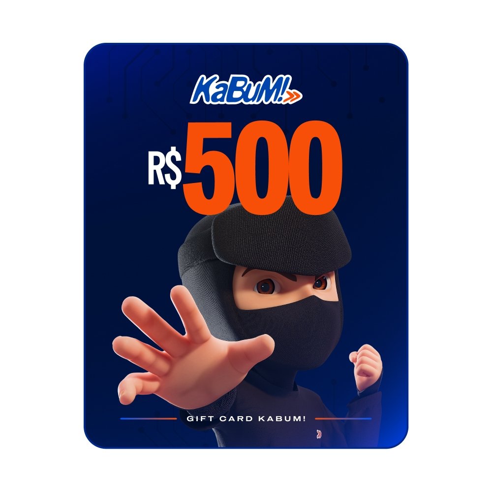 Gift Card KaBuM: 500 Reais - Código Digital