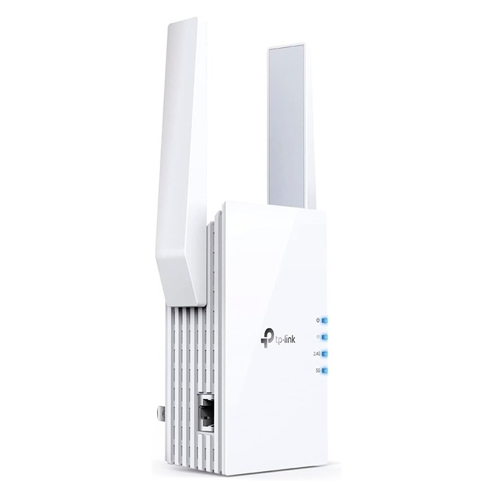 Repetidor de Sinal Tp-Link Mesh Wifi AX1800, 574 Mbps, 2 Antenas Externas, Branco - RE605X Repetidor de Sinal Tp-Link Mesh Wifi AX1800, 574 Mbps, 2 Antenas Externas, Branco - RE605X
