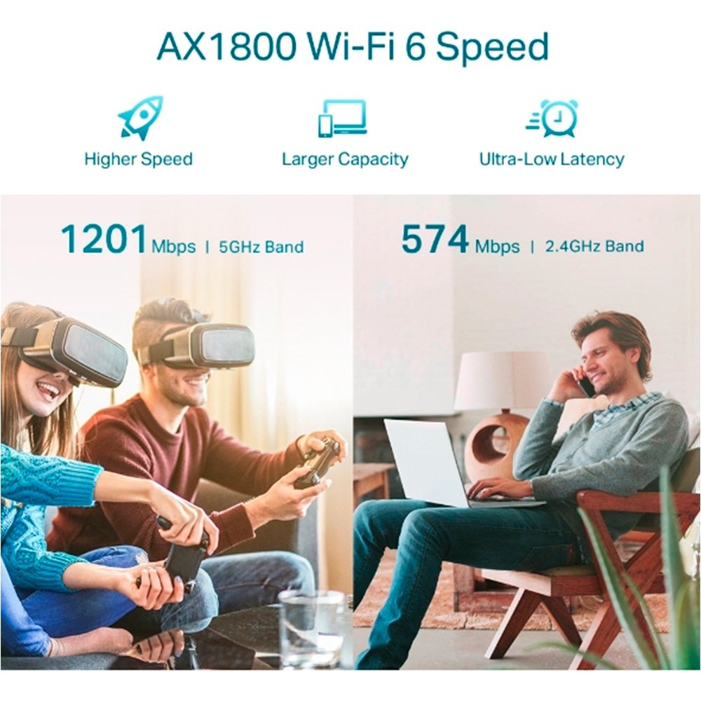 Repetidor de Sinal Tp-Link Mesh Wifi AX1800, 574 Mbps, 2 Antenas Externas, Branco - RE605X Repetidor de Sinal Tp-Link Mesh Wifi AX1800, 574 Mbps, 2 Antenas Externas, Branco - RE605X