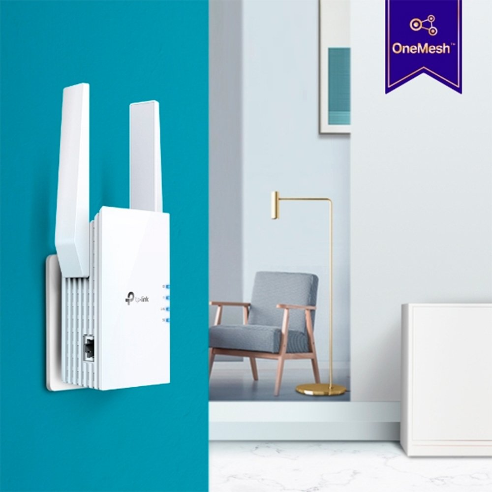 Imagem 8 de 8 do produto Repetidor de Sinal Tp-Link Mesh Wifi AX1800, 574 Mbps, 2 Antenas Externas, Branco - RE605X