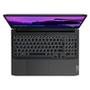 Notebook Gamer Lenovo Gaming 3i Intel Core i5-11300H, 8GB RAM, GeForce GTX1650, SSD 512GB, 15.6" FHD, Linux, Preto - 82MGS00200