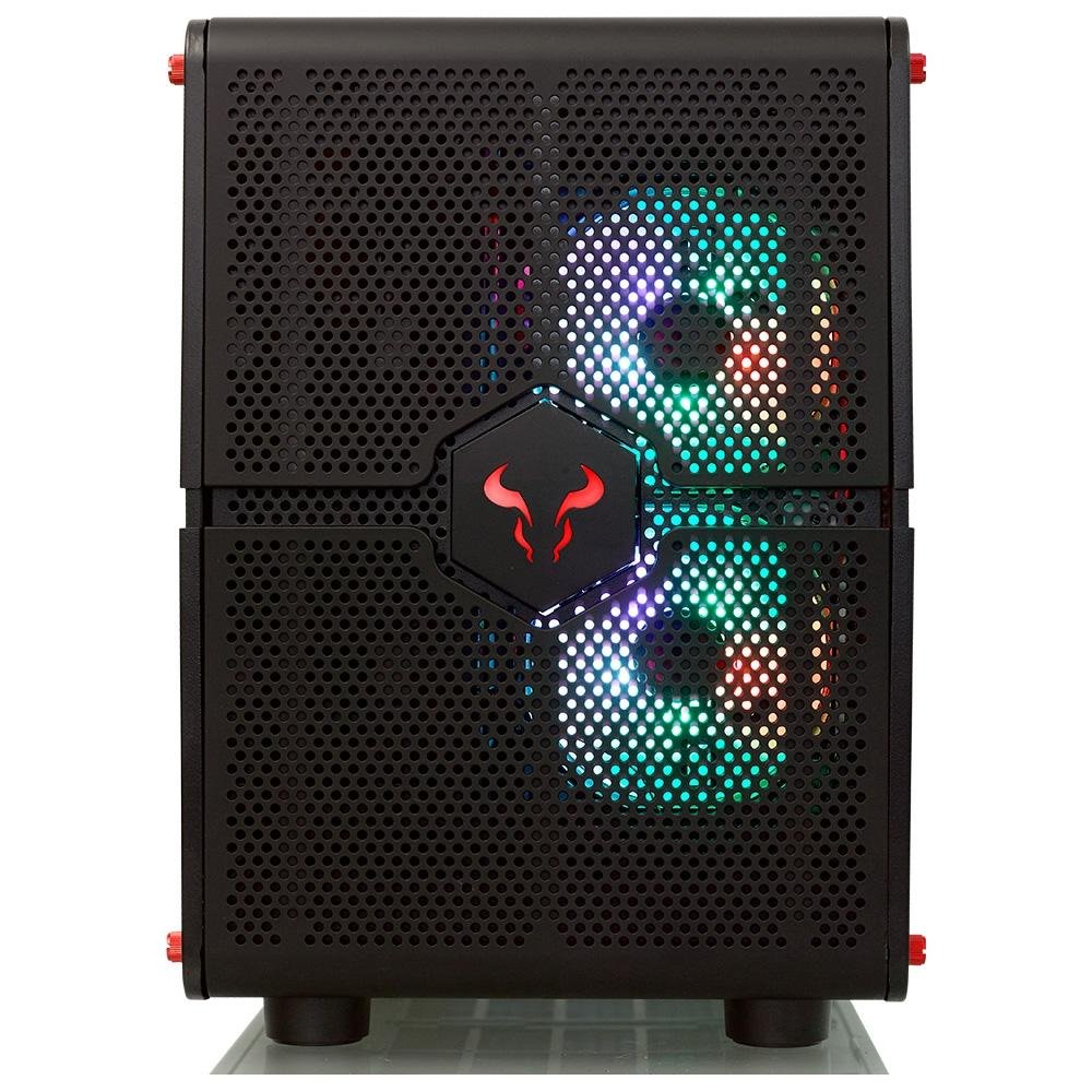 GabineteRiotoroMorpheusGPX100Conversível,MidTower/MiniTower,RGB,LED,ATX,PainelSuperiorAcrílico,2xCoolerFan,Preto-GPX100