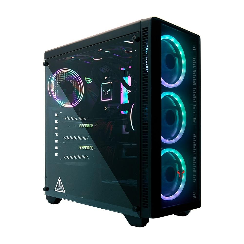 Gabinete Mid Tower com Vidro Temperado | KaBuM!