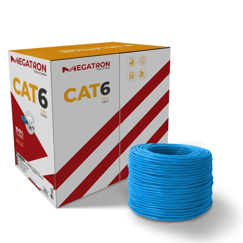 Cabo de Rede Megatron LAN 4PX23AWG, CX, CAT6, 305m, Azul - 2387 - view 2