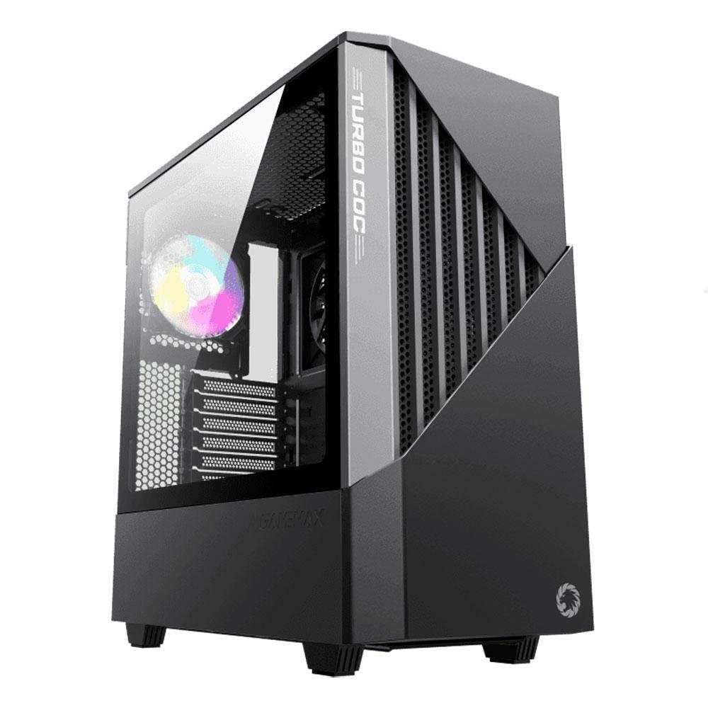 Gabinete Gamer Gamemax Infinit M908-TR, Full Tower, ARGB, ATX, Lateral e  Frontal em Vidro Temperado, 1x Cooler Fan RGB, Preto - M908-TR