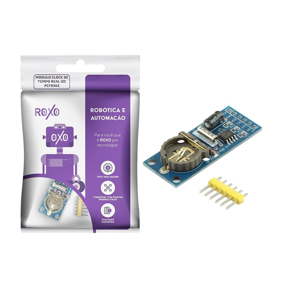 Módulo Clock de Tempo Real I2C PCF8563 ROXO KaBuM!