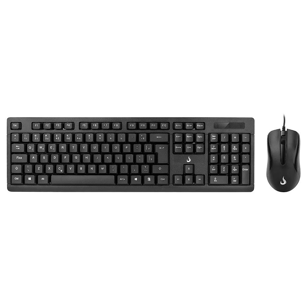 Teclado e Mouse ( Balão.info) Office OF 01, USB, ( Balão.info), Preto - RM-TM-01-FB - foto 5
