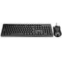 Teclado e Mouse Rise Mode Office OF 01, USB, ABNT2, Preto - RM-TM-01-FB