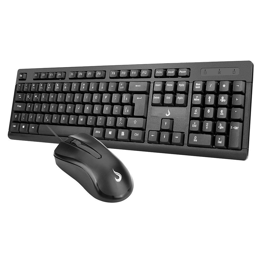 Teclado e Mouse ( Balão.info) Office OF 01, USB, ( Balão.info), Preto - RM-TM-01-FB - foto 4