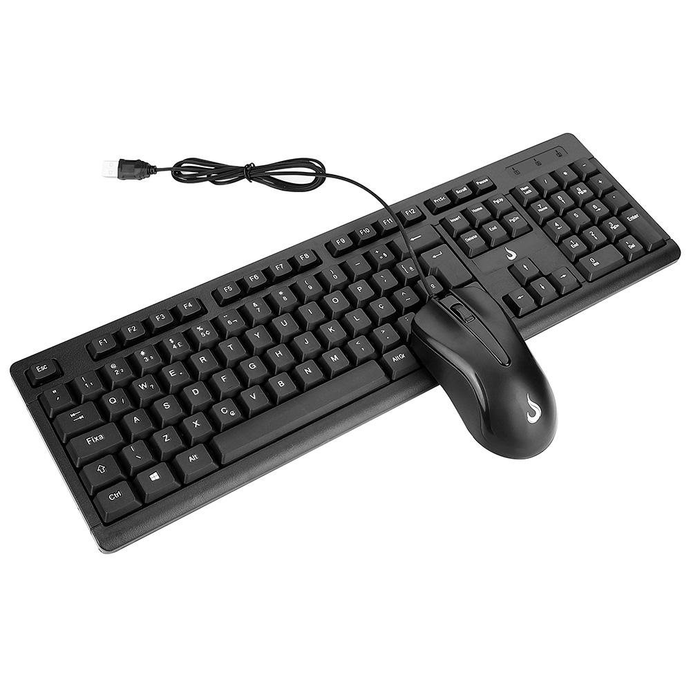 Teclado e Mouse ( Balão.info) Office OF 01, USB, ( Balão.info), Preto - RM-TM-01-FB - foto 2