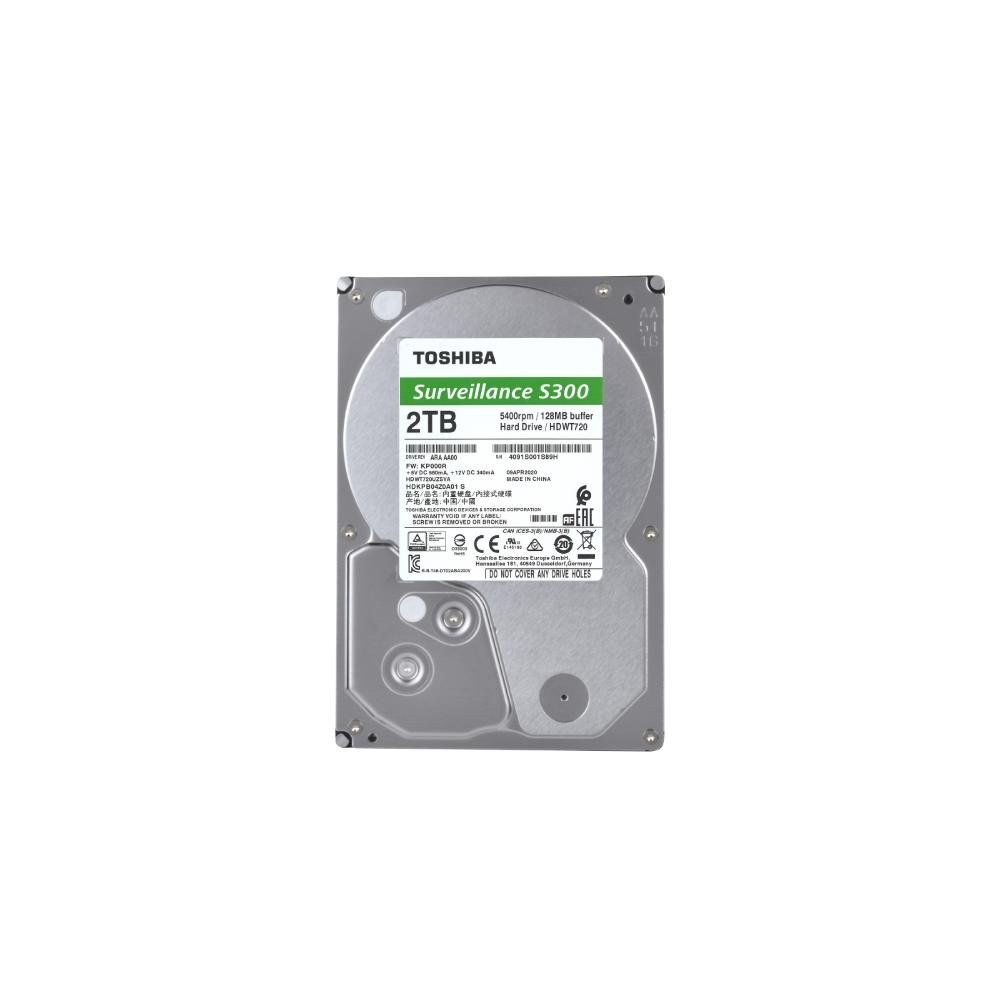 Imagem 3 de 3 do produto HD Surveillance Toshiba S300, 2TB, 5400RPM, Cache 256MB, 3.5', SATA - HDWT720UZSVA