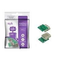 Módulo Adaptador USB Fêmea RoXo, Kit 5 Peças   Compre agora no KaBuM!
