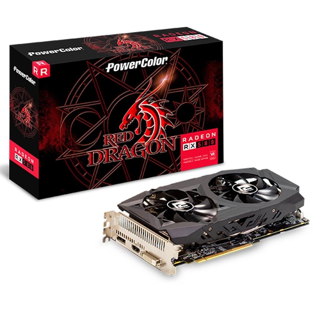 Placa de Vídeo PowerColor AMD Radeon RX580 |KaBuM!