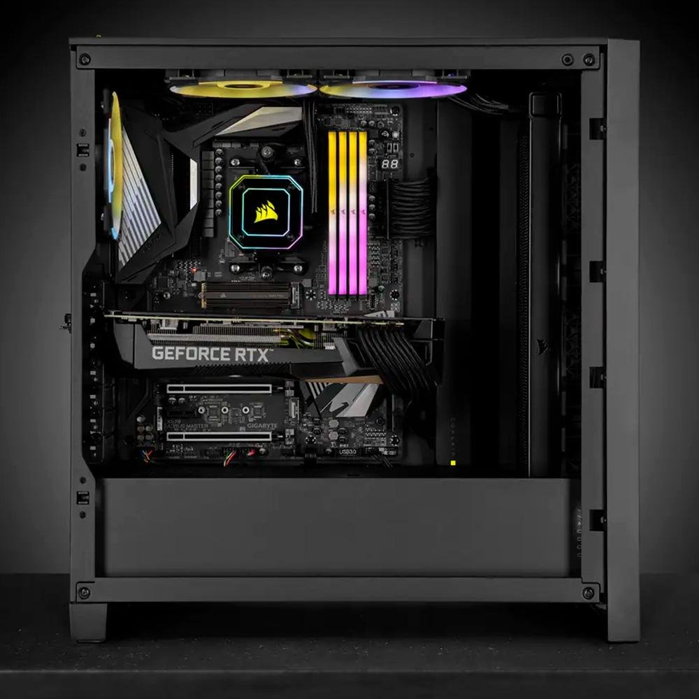 Memória RAM Corsair Vengeance RGB RS, 32GB (2x16GB), 3600MHz, DDR4, CL18, Preto - CMG32GX4M2D3600C18 Memória RAM Corsair Vengeance RGB RS, 32GB (2x16GB), 3600MHz, DDR4, CL18, Preto - CMG32GX4M2D3600C18