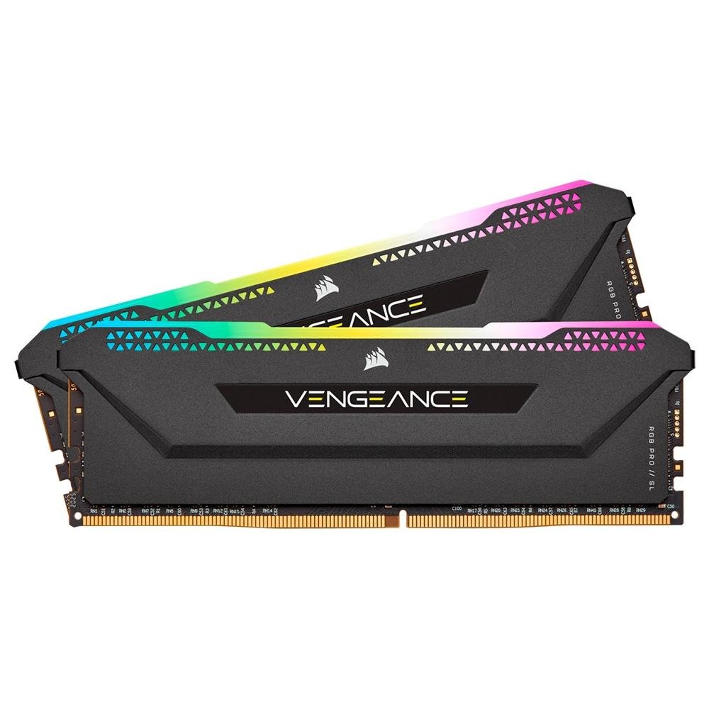 【美品】CORSAIR VENGEANCE RGB PRO SL 32GB VENGEANCE RGB PRO SL 32GB (2x16GB) DDR4 DRAM 3200MHz C16