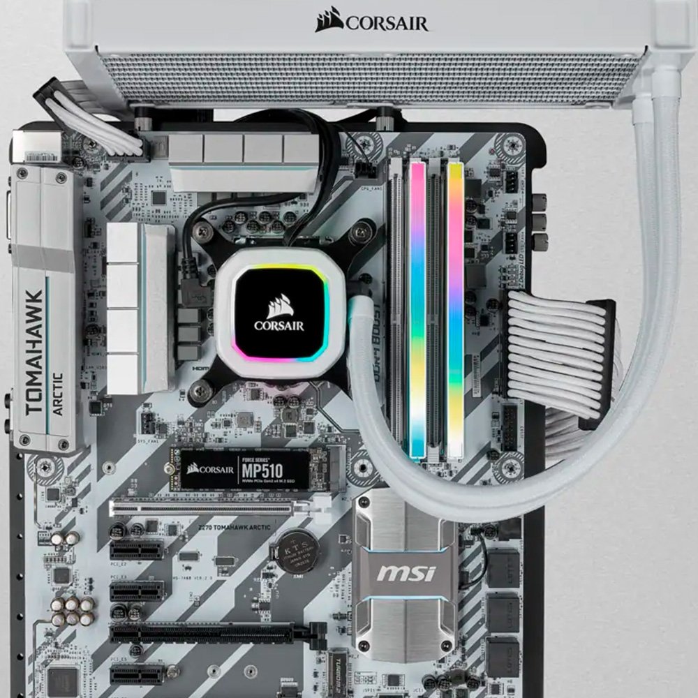 Imagem 11 de 12 do produto Memória RAM Corsair Vengeance RGB PRO SL, 32GB (2x16GB), 3200MHz, DDR4, CL16, Branco - CMH32GX4M2E3200C16W