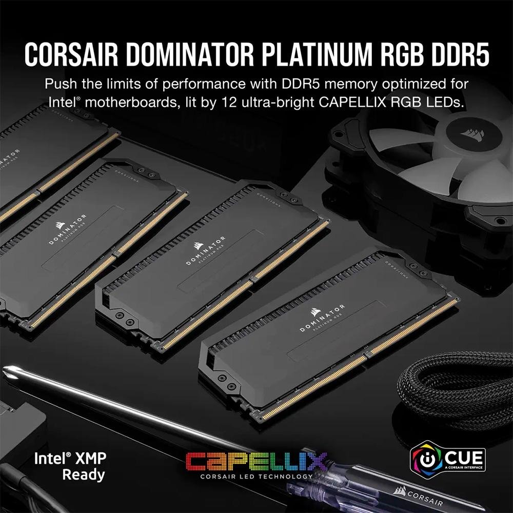 Memória Corsair Dominator RGB DDR5 32GB(2x16) 6400MHz CL32