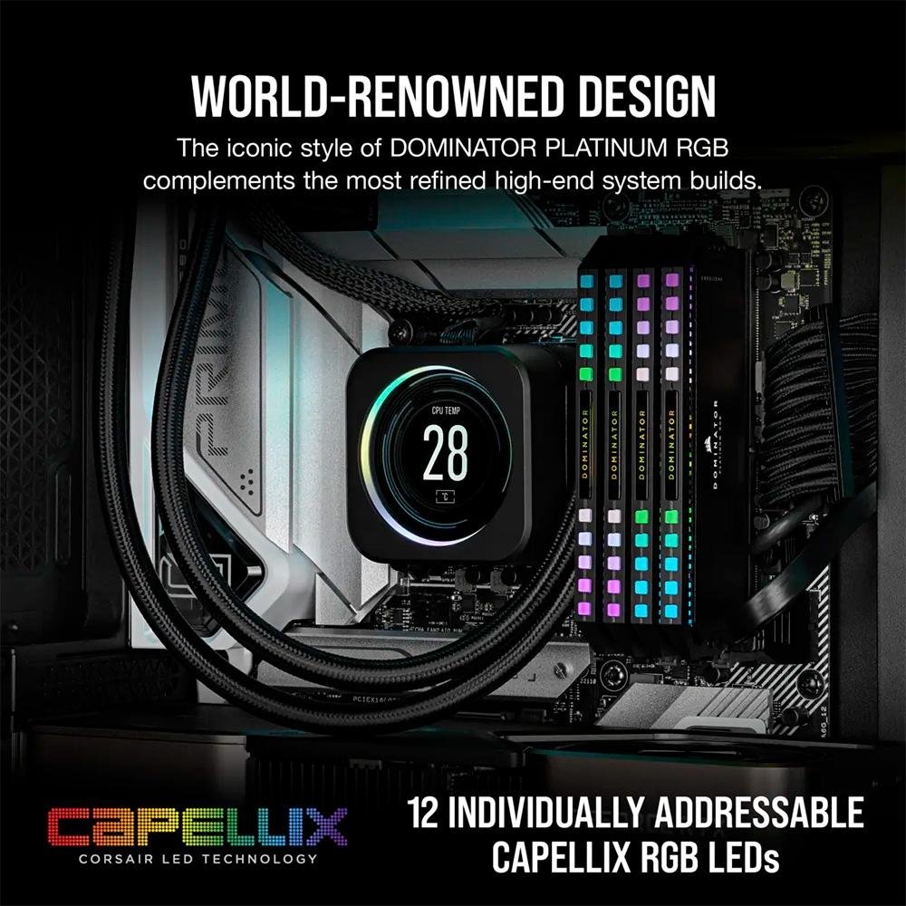CORSAIR DOMINADOR PLATINUM RGB DDR5 RAM 64GB (2x32GB