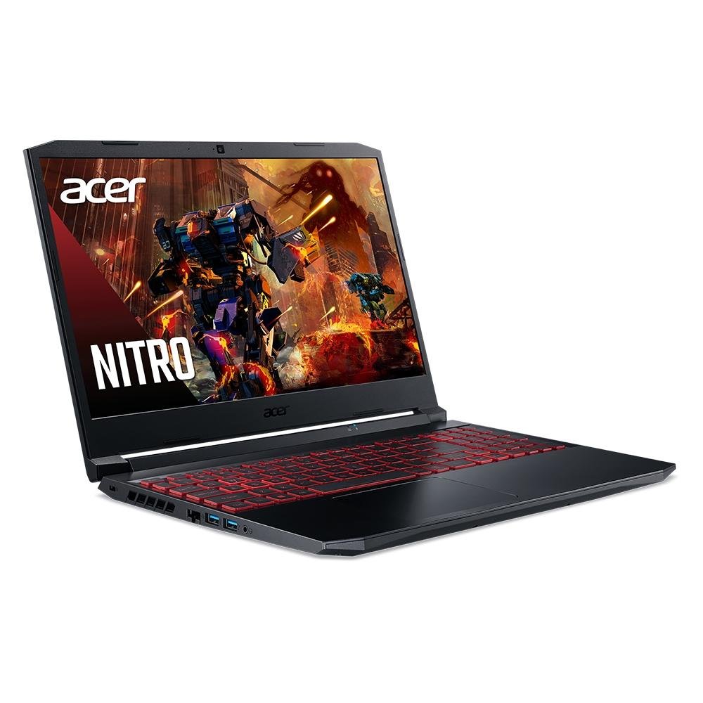 Imagem 2 de 12 do produto Notebook Gamer Acer Nitro 5 Intel Core i7-11800H, 8GB RAM, GeForce GTX 1650, SSD 512GB, 15.6" FHD, Win 11, Preto - AN515-57-740K