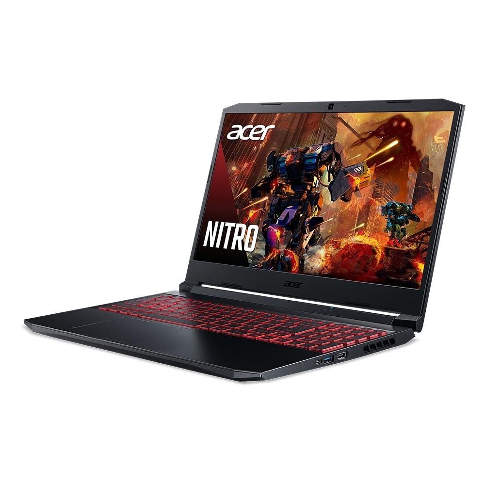 Imagem 3 de 12 do produto Notebook Gamer Acer Nitro 5 Intel Core i7-11800H, 8GB RAM, GeForce GTX 1650, SSD 512GB, 15.6" FHD, Win 11, Preto - AN515-57-740K