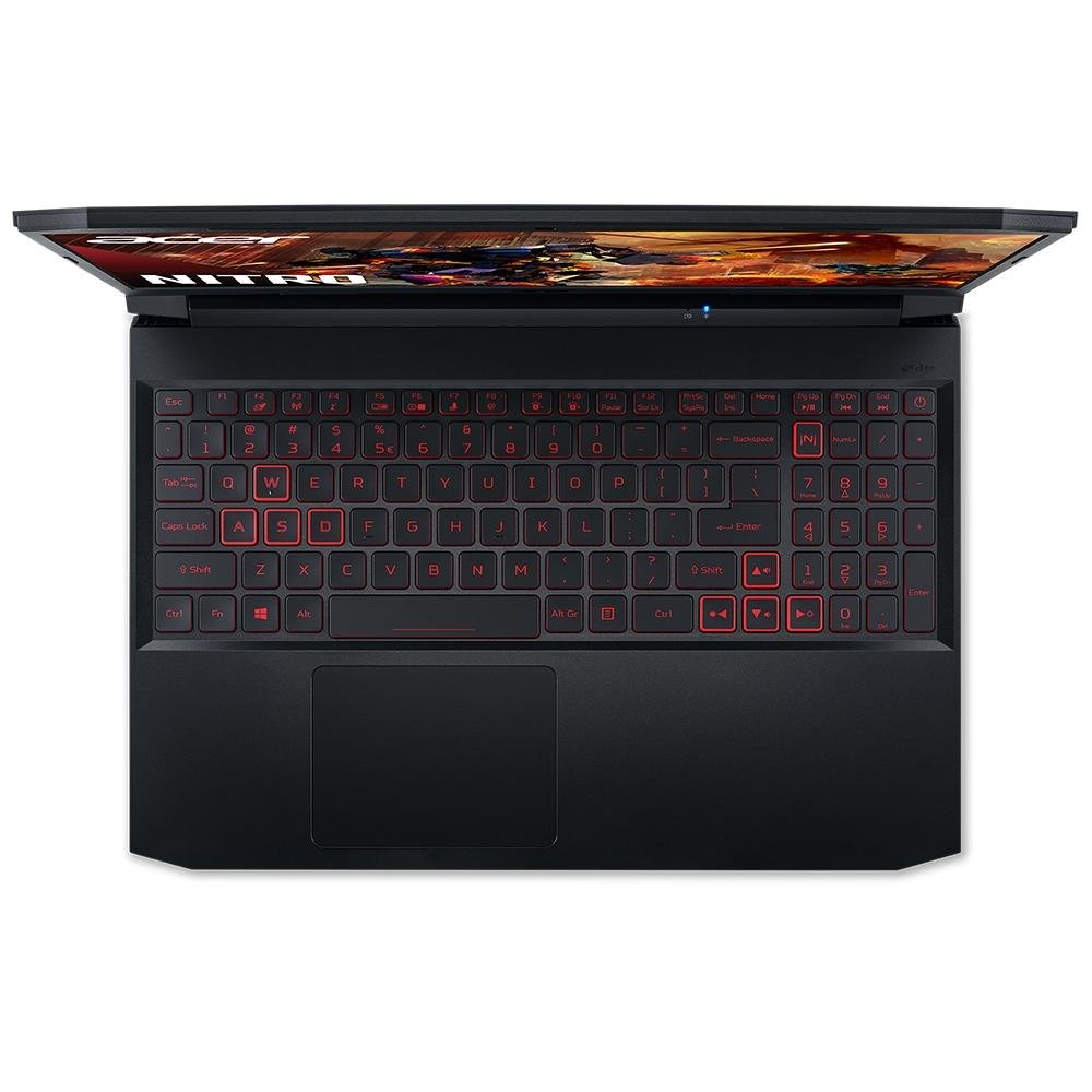 Imagem 4 de 12 do produto Notebook Gamer Acer Nitro 5 Intel Core i7-11800H, 8GB RAM, GeForce GTX 1650, SSD 512GB, 15.6" FHD, Win 11, Preto - AN515-57-740K
