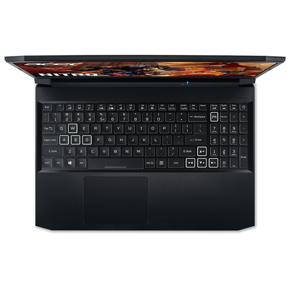Imagem 11 de 12 do produto Notebook Gamer Acer Nitro 5 Intel Core i7-11800H, 8GB RAM, GeForce GTX 1650, SSD 512GB, 15.6" FHD, Win 11, Preto - AN515-57-740K