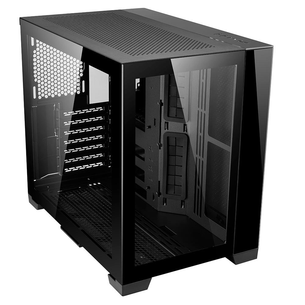 Imagem 2 de 7 do produto Gabinete Gamer Lian Li Dynamic Mini-X O11, PC Tower, ATX, Lateral em Vidro Temperado, Preto - O11DMINI-X