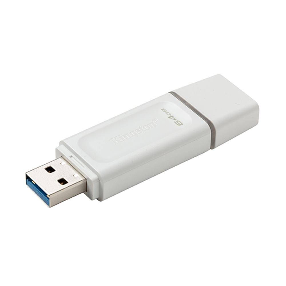 Pen Drive 64GB Kingston DataTraveler Exodia, USB 3.2, Branco - KC-U2G64-5R Pen Drive 64GB Kingston DataTraveler Exodia, USB 3.2, Branco - KC-U2G64-5R