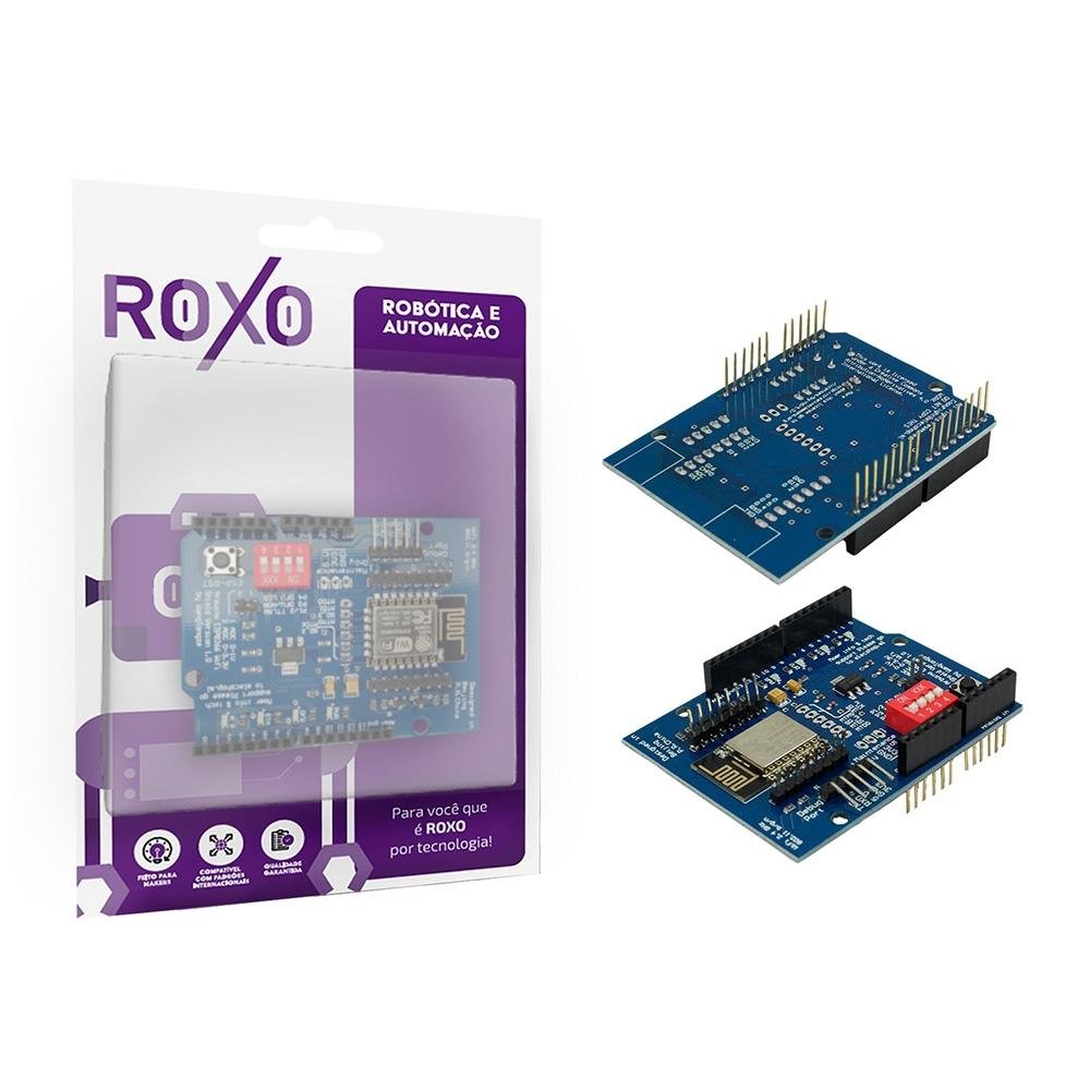 M dulo esp8266 esp12e shield wifi roxo kabum 
