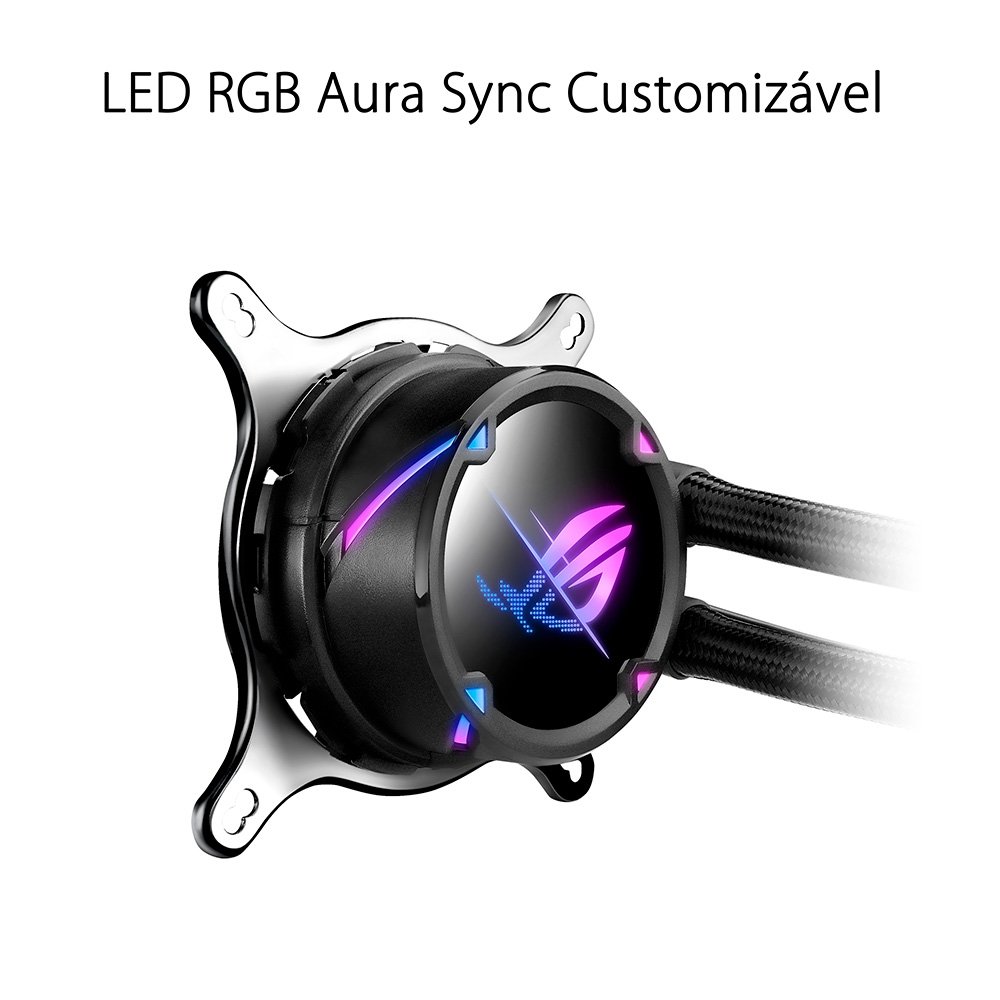 Water Cooler Asus Rog Strix LC II, 240 ARGB, 240mm, AMD e Intel