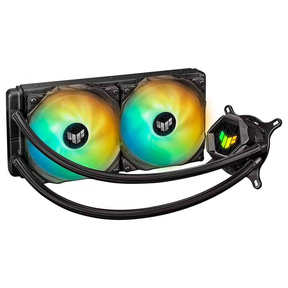Water Cooler ASUS TUF Gaming LC, 240 ARGB, 240mm, AMD/Intel, Preto - 90RC00G1-M0UAY1 Water Cooler ASUS TUF Gaming LC, 240 ARGB, 240mm, AMD/Intel, Preto - 90RC00G1-M0UAY1