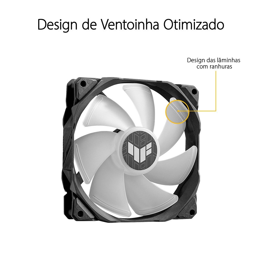 Water Cooler ASUS TUF Gaming LC, 240 ARGB, 240mm, AMD/Intel, Preto - 90RC00G1-M0UAY1 Water Cooler ASUS TUF Gaming LC, 240 ARGB, 240mm, AMD/Intel, Preto - 90RC00G1-M0UAY1