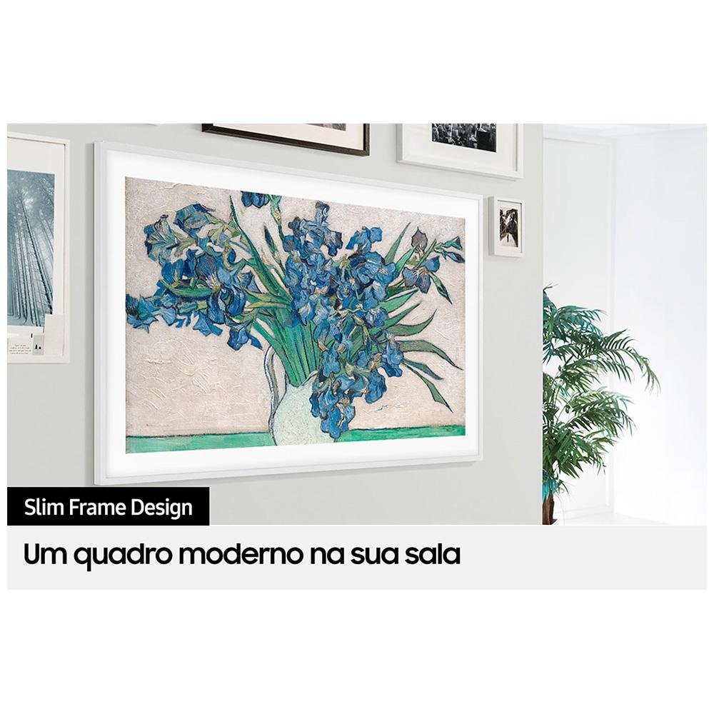 Imagem 16 de 16 do produto Smart TV Samsung 85 Polegadas QLED 4K, The Frame 2022 LS03B, Modo Arte, Design Slim, Suporte de Parede Slim Incluso, Tela Matte - QN85LS03BAGXZD