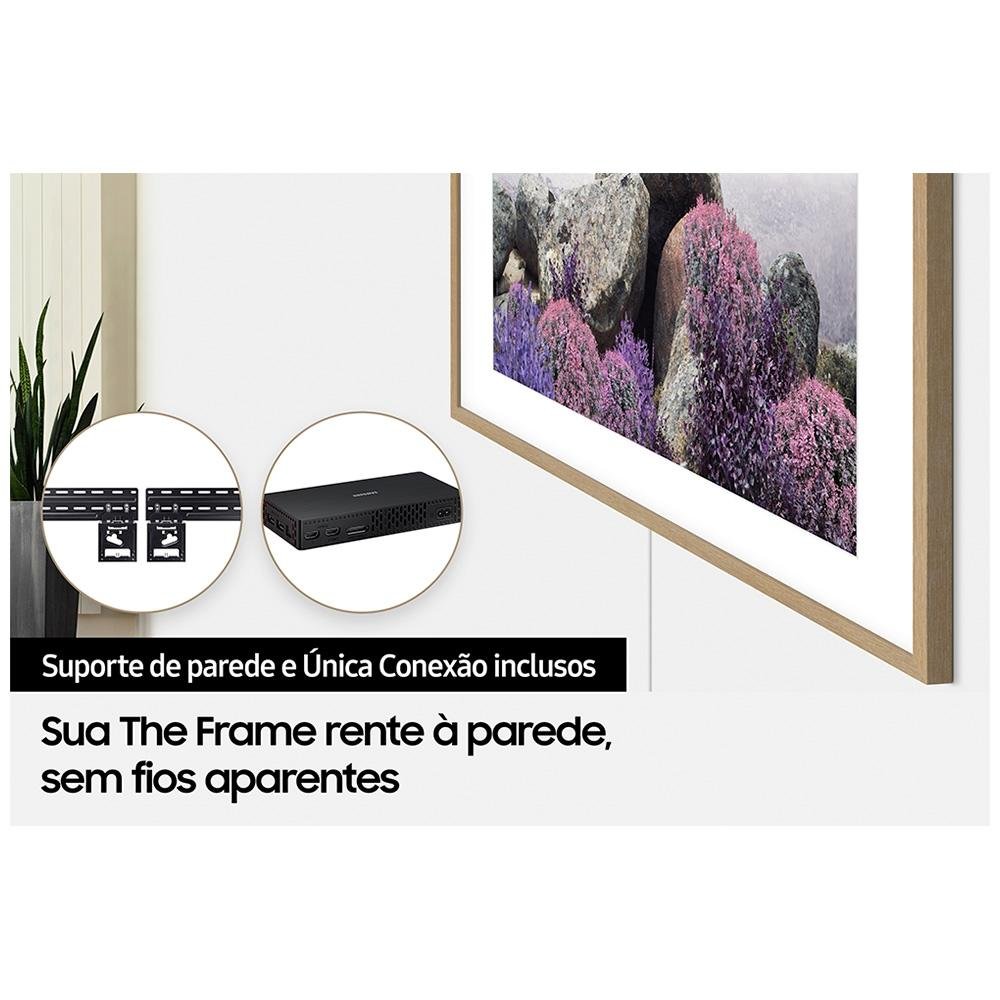 Imagem 10 de 16 do produto Smart TV Samsung 85 Polegadas QLED 4K, The Frame 2022 LS03B, Modo Arte, Design Slim, Suporte de Parede Slim Incluso, Tela Matte - QN85LS03BAGXZD