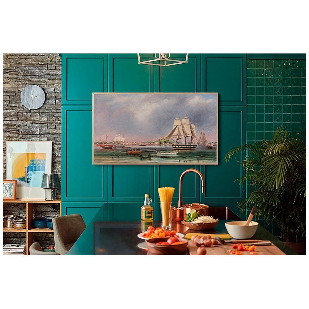 Imagem 14 de 16 do produto Smart TV Samsung 85 Polegadas QLED 4K, The Frame 2022 LS03B, Modo Arte, Design Slim, Suporte de Parede Slim Incluso, Tela Matte - QN85LS03BAGXZD
